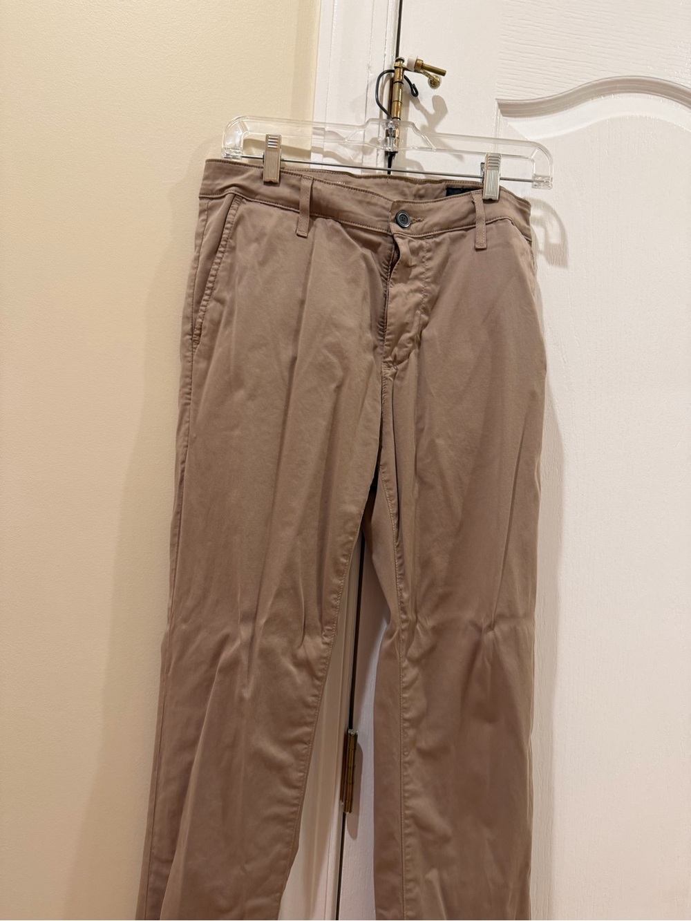 AG Men's Casual Chino Pants in Taupe — Classic Straight Fit size 33/30